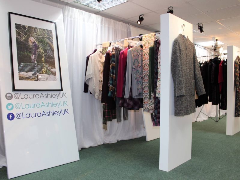 Laura Ashley autumn press event fashion-bespoke props prop manufacture events visual merchandising