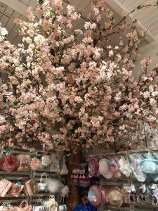 Monsoon kids bespoke Westfield cherryblossom floral prop manufacture visual merchandising production fake tree instore